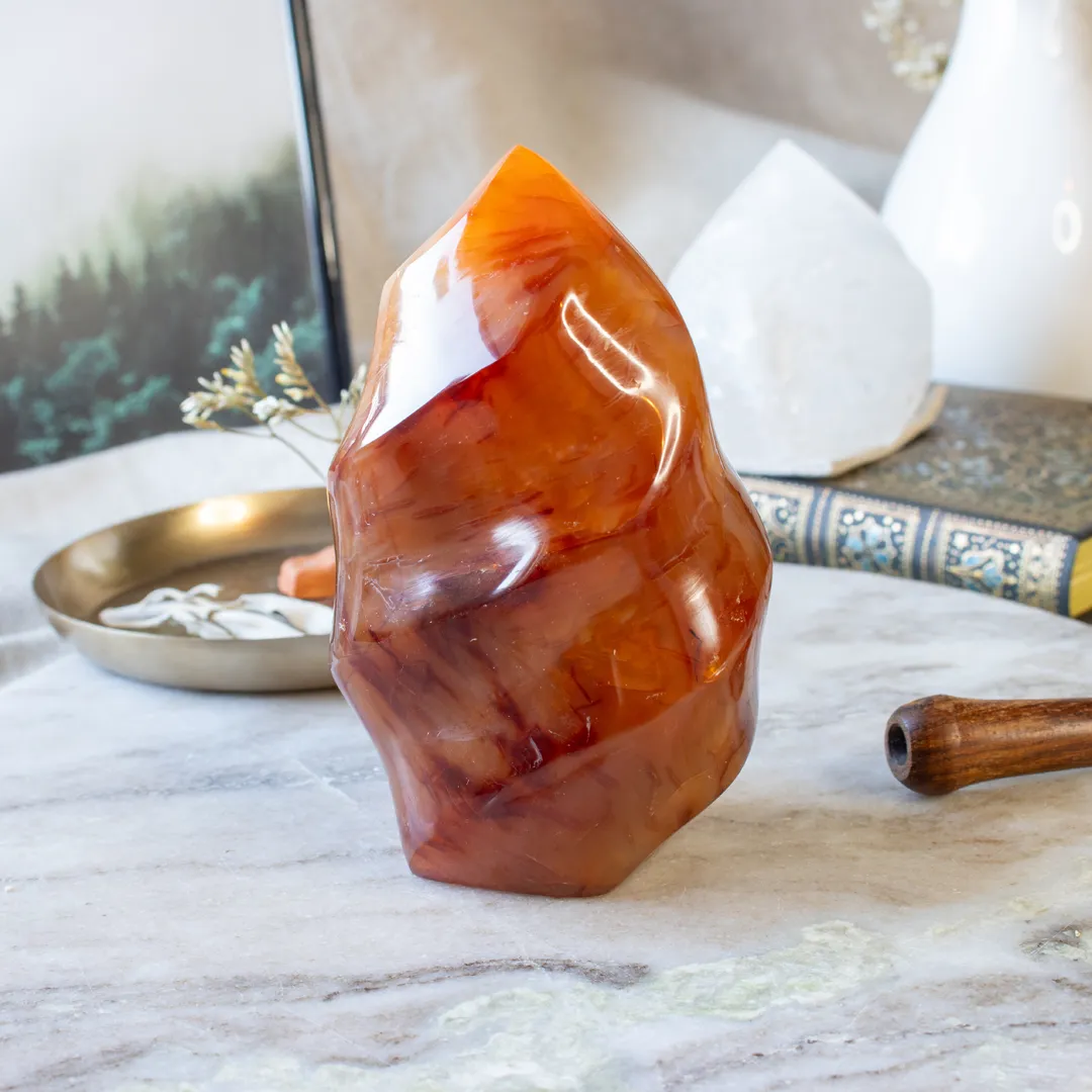 Karneol Polerad Flamma - Bild 3