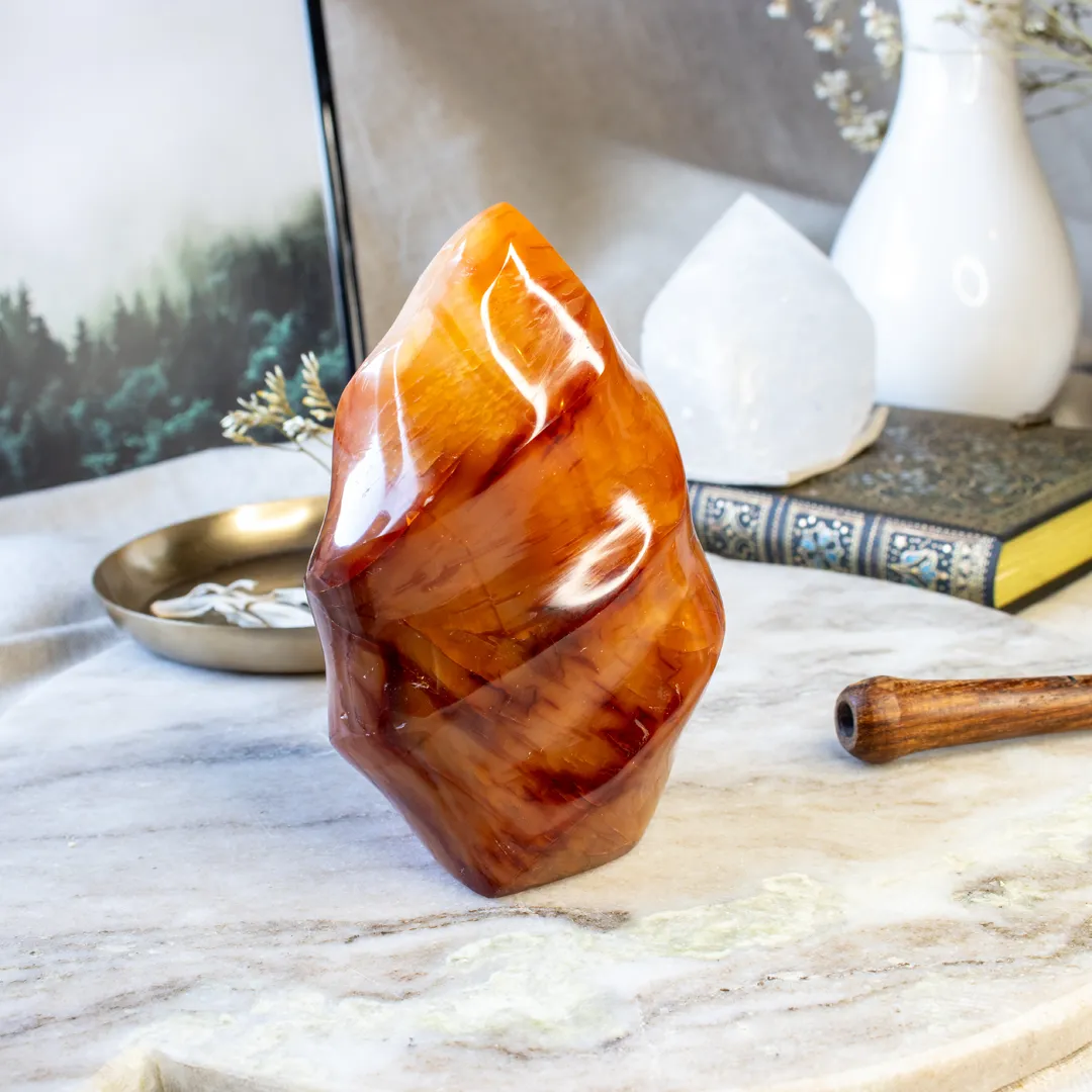 Karneol Polerad Flamma - Bild 4