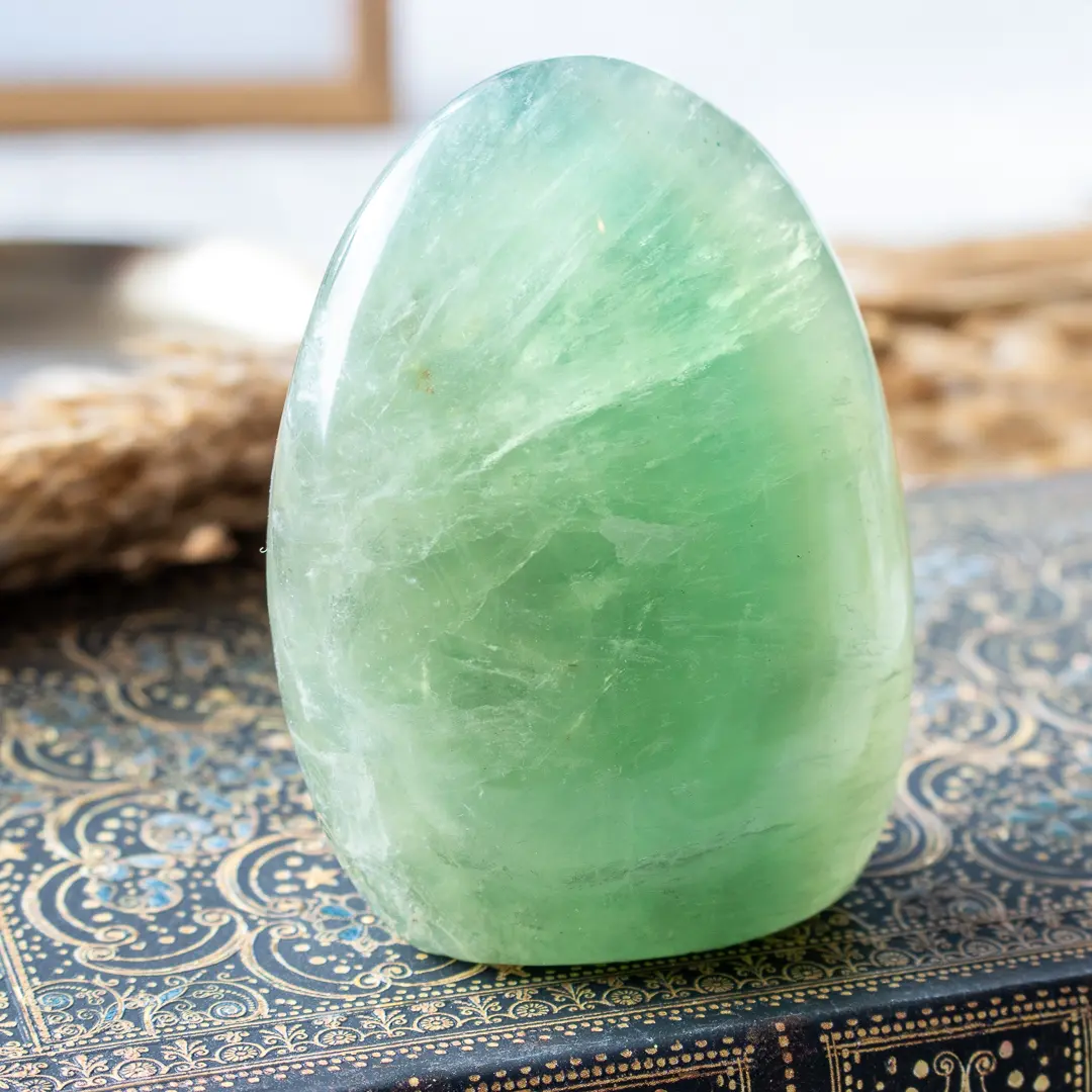 Stående fluorit grön (polerad) #1 - Bild 3